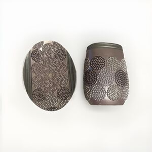 Purple, Silver, Brown And Gold, Bathroom Soap, And Toothbrush Set